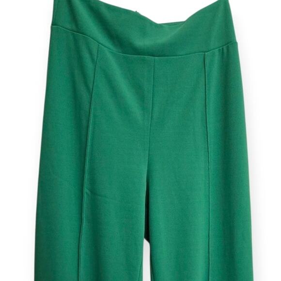 Valentine Apparel Green Wide Leg Pants Women’s Medium High Rise 36” Inseam - Picture 4 of 7